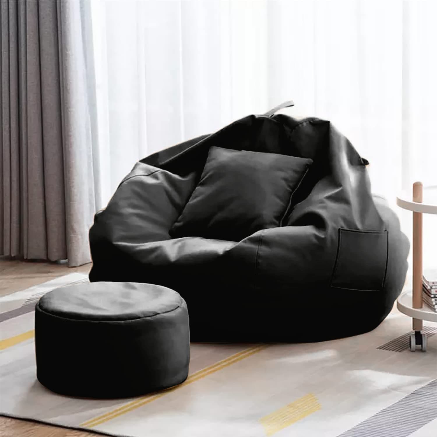 TUSA LIFESTYLE Bean Bag Cover with Footrest and Cushion Only (Without Filling)… product image