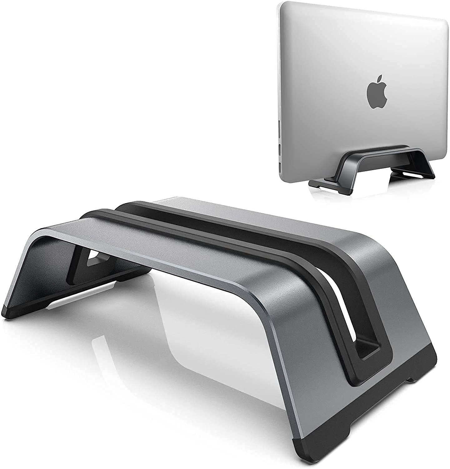 Urban Kings Vertical Laptop Stand, Space Gray Laptop Holder Space-Saving Premi… product image