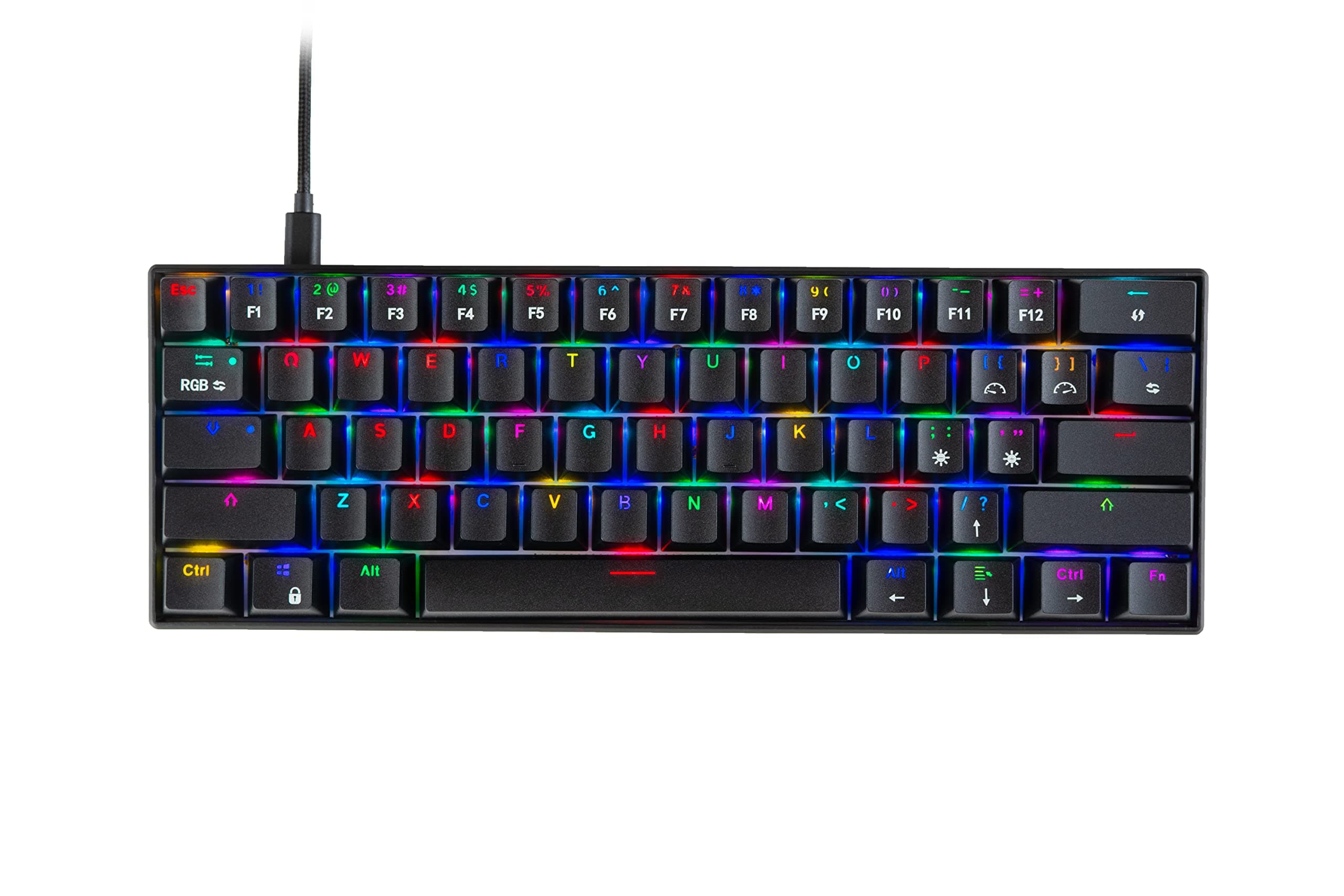 Cosmic Byte CB-GK-21 Themis 61 Key Mechanical Per Key RGB Gaming Keyboard with… product image