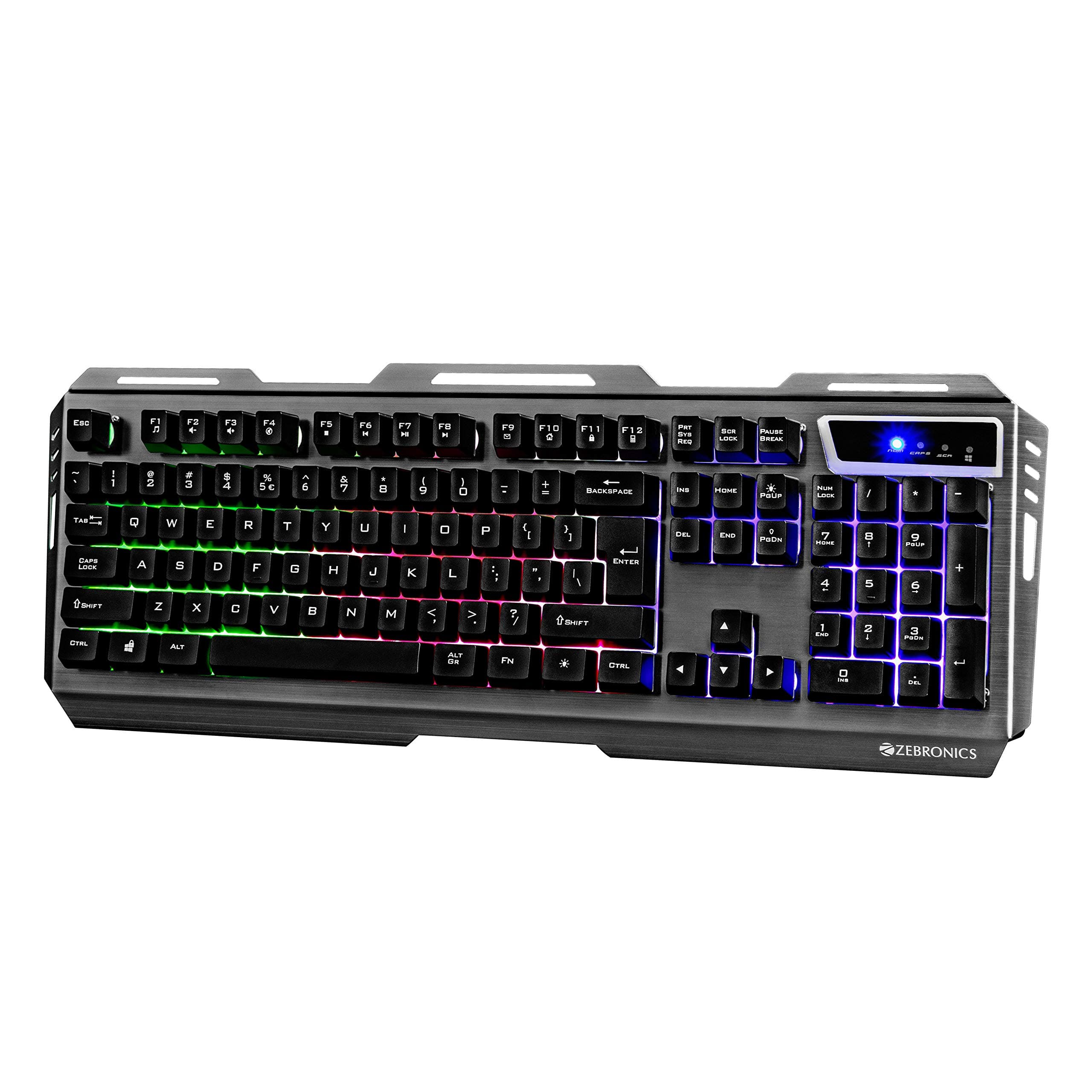 Zebronics Zeb-Transformer-k USB Gaming Keyboard with Multicolor LED Effect product image