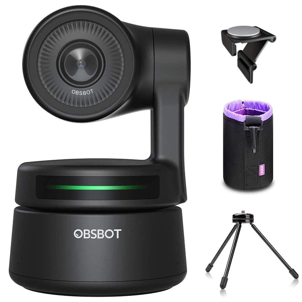 OBSBOT Tiny AI-Powered PTZ Webcam, AI Tracking W Auto-Frame AI Auto-Exposure G… product image