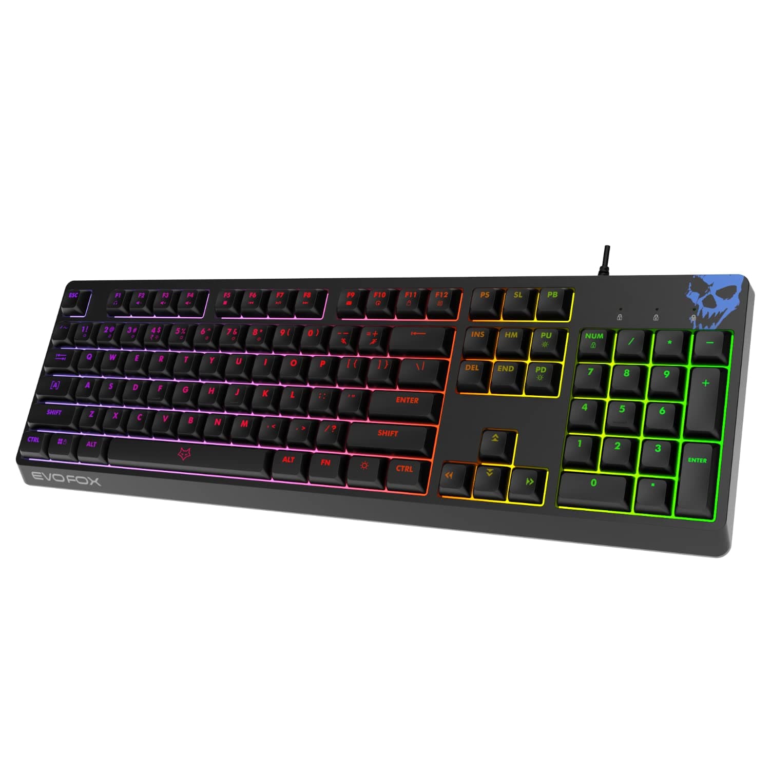 EvoFox Deathray RGB Gaming Keyboard, 16 Million True Prism RGB… product image